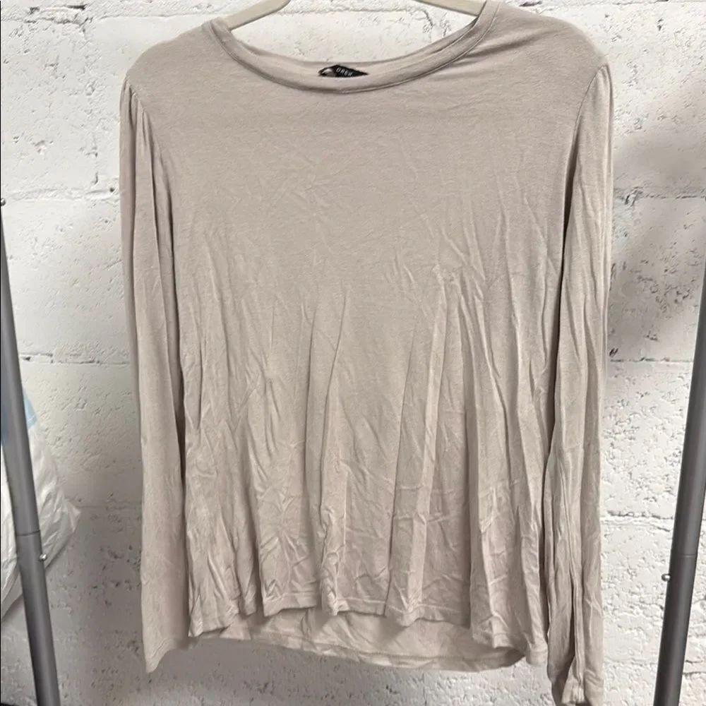 DREW Beige Long Sleeve Top - Thin Top - Great Condition - Size Medium
